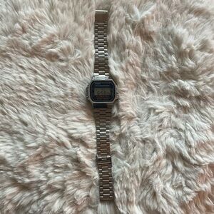 Casio silver digital watch